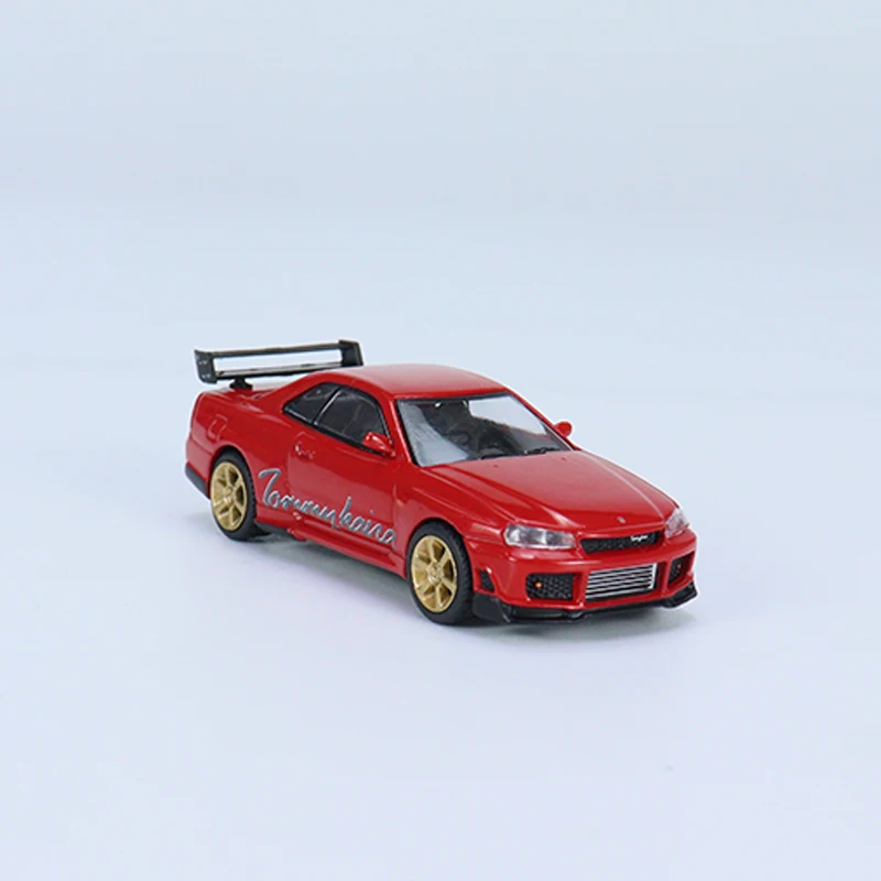 MINIGT 1:64 Modello di auto GTR R RZ Collezione di veicoli pressofusi in lega Rosso #   543