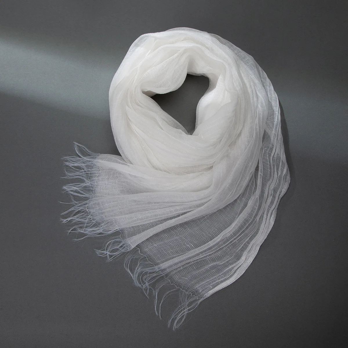 

Women Organza Scarf Summer Thin Sheer Gauze Shawl Elegant Sun Protection Transparent Neck Wrap Fashion Ladies Travel Scarf