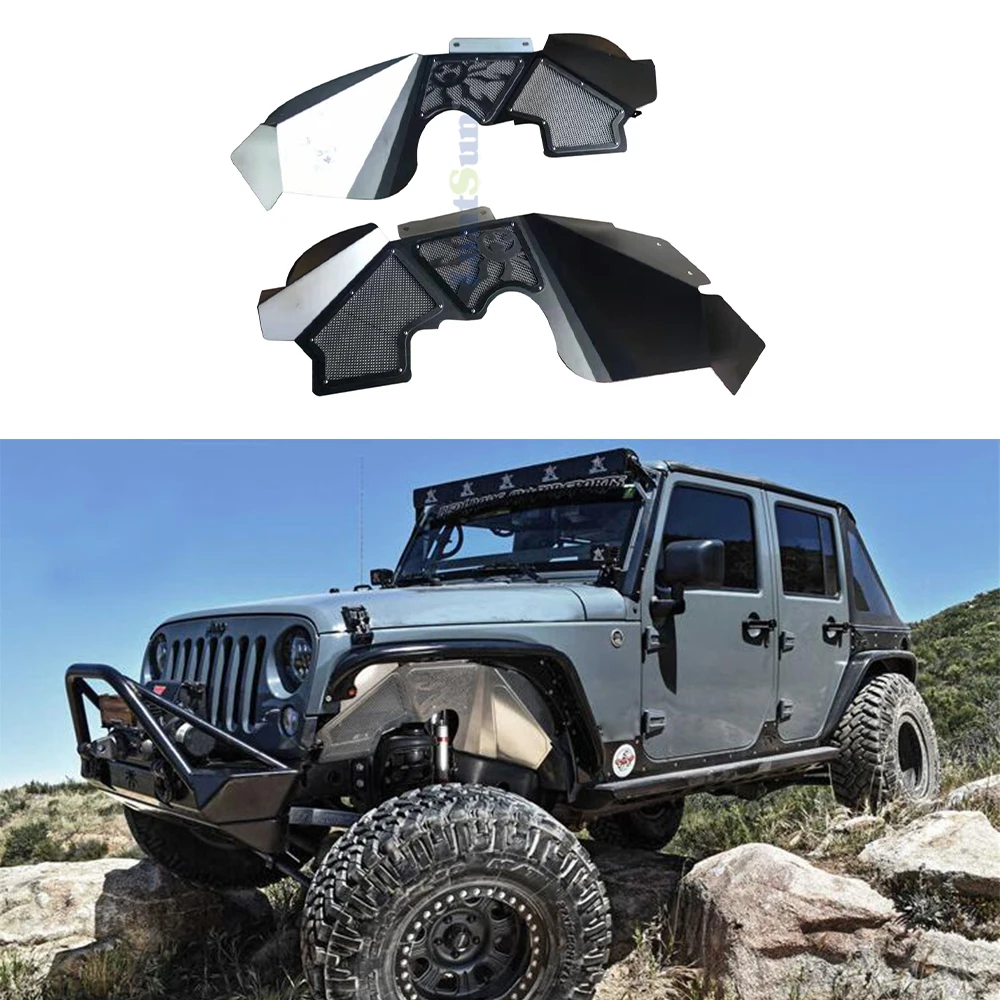 

Front Inner Fenders Kit Front Mudguard Widening Original Fender Aluminum SXMA J256 For Jeep Wrangler Jeep Wrangler JK2007-2017