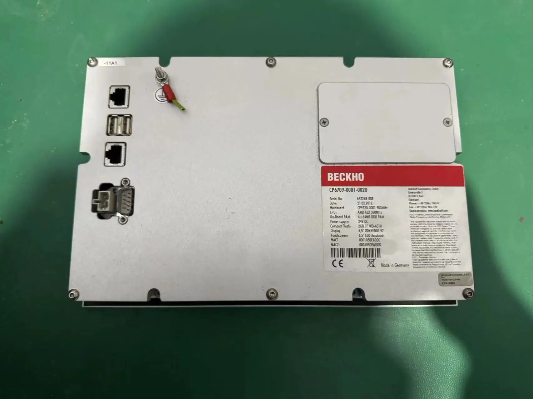 CP6709-0001-0200 لوحة التشغيل لبيكهوف CP6709-0001-0200