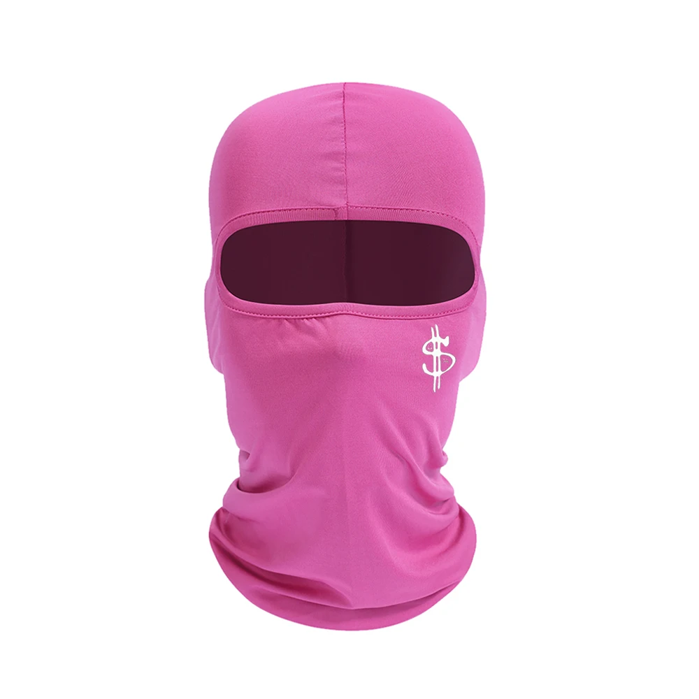 Ski hat with US dollar logo print, cycling equipment, outdoor sports bike hood, unisex face mask, simple design image 3