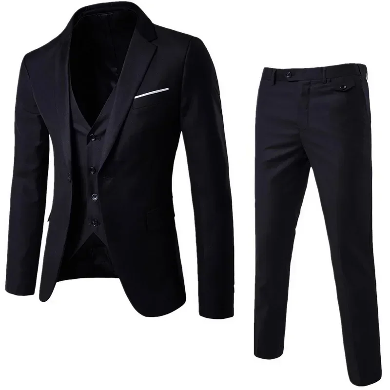 Blazer Dress Thin Set 2022 Groom Suits Suit Male Slim Waistcoat Man Business Formal Weeding Office Exquisite