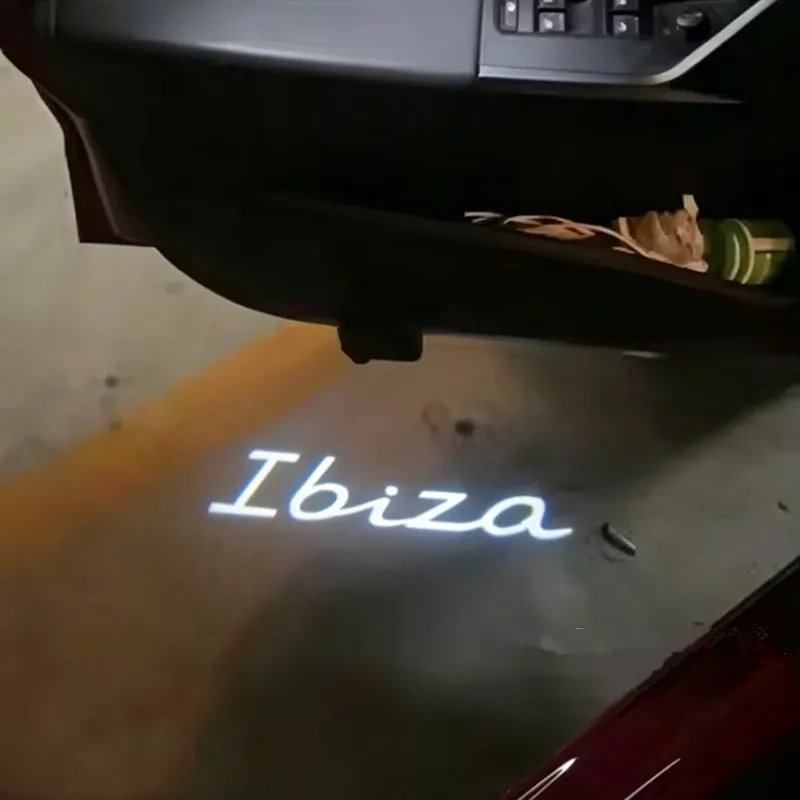 Led Emblem Lamps Car Door Lights Luces Projector For Seat Leon 1 2 3 Ateca Ibiza 6J Exeo Cordoba FR MK3 Toledo Car Accessories