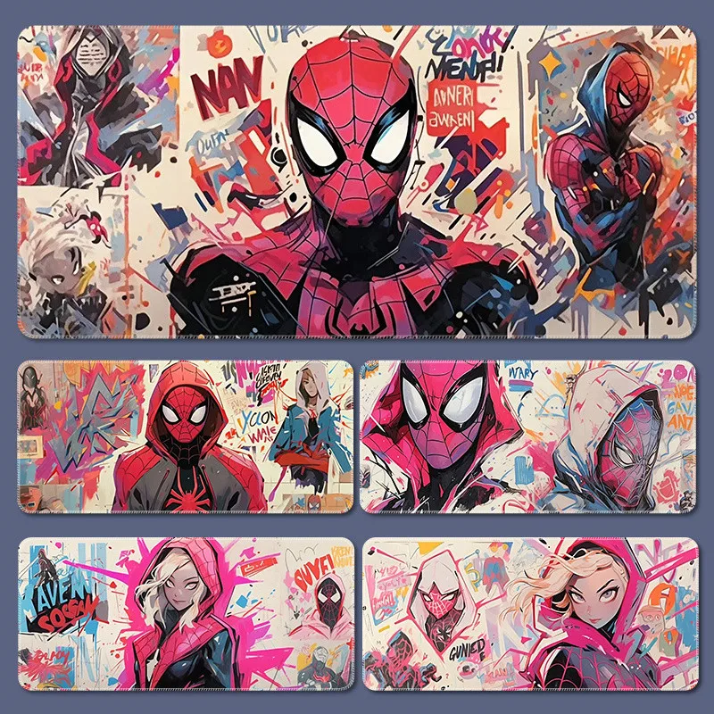 Marvel Mouse Pad Spider Man อะนิเมะ HD ยางคีย์บอร์ด Mousepad แล็ปท็อปอุปกรณ์เสริมสําหรับเล่นเกมไม่ลื่นหนา 3 มม