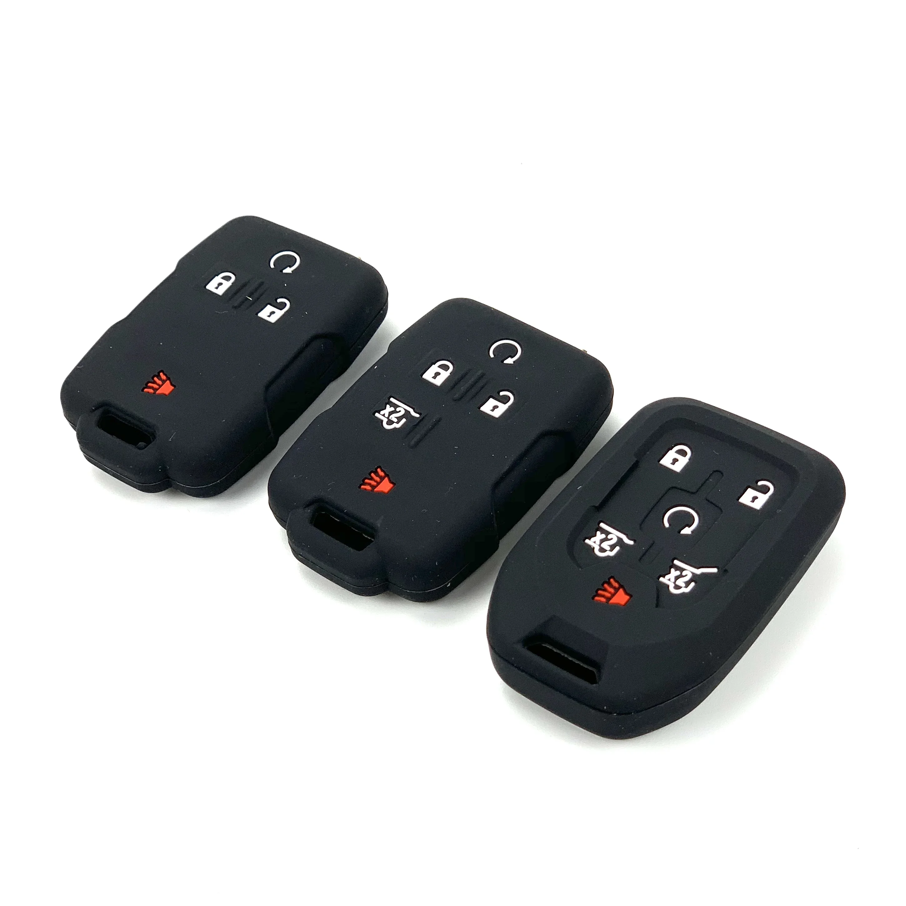 Car Key Case Smart Keyless Remote Fobs Shell Cover Keychain for Chevrolet Suburban Tahoe 2018 GMC Yukon