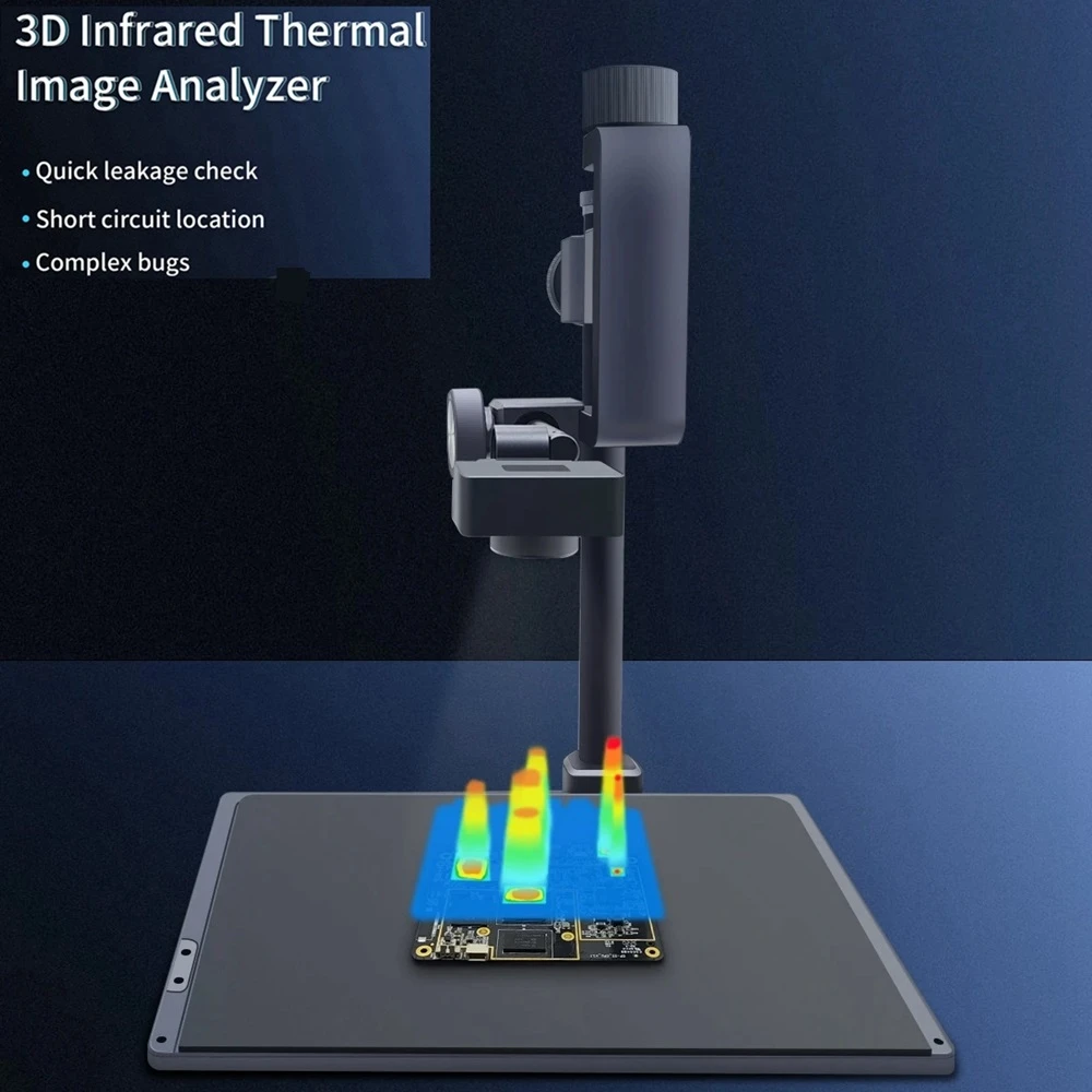 Thermal Imaging Analyzer Verificação do Vazamento Localização do Curto-circuito pc Complexo Bugs Reparo do Telefone Câmera Pcb 256x192 3d
