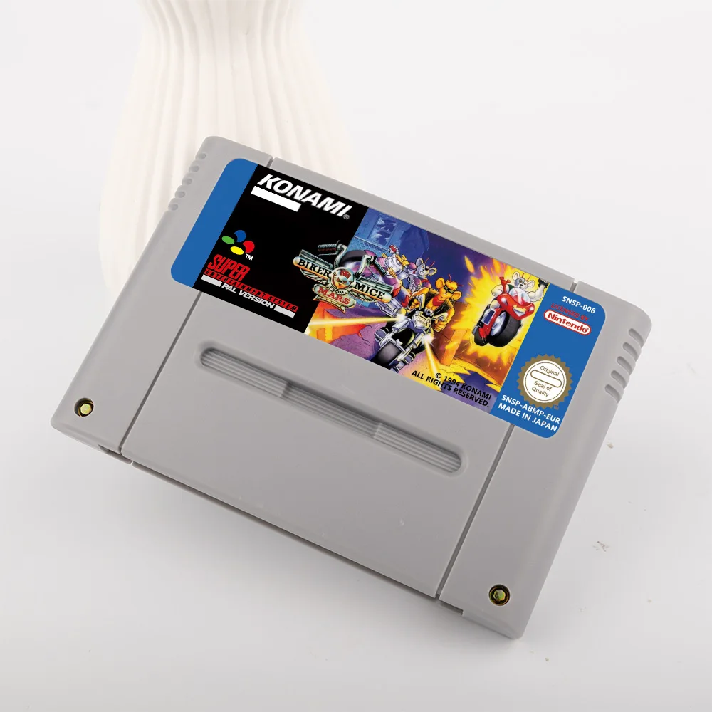 Biker Mice from Mars Action Game for SNES 16 Bit Game Card for EUR PAL Version SNES video Game Console FOR Nintendo