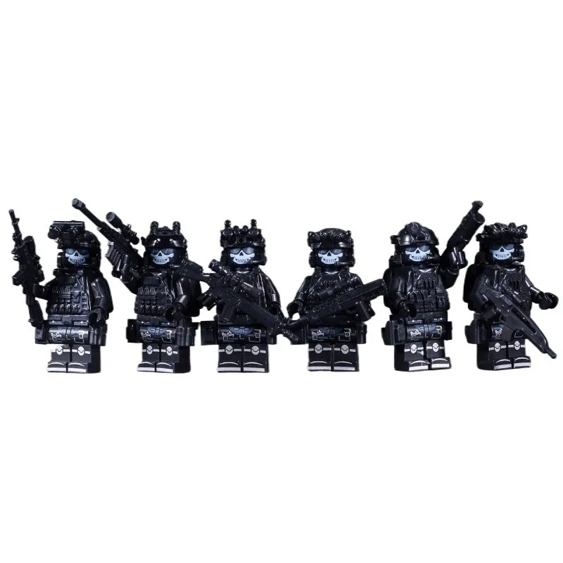 Figurki Wojsk Specjalnych, Policji Specjalnej, Ghost Command, Żołnierze Policyjni, Broń Wojskowa, Zabawki i Prezenty dla Dzieci. — 2