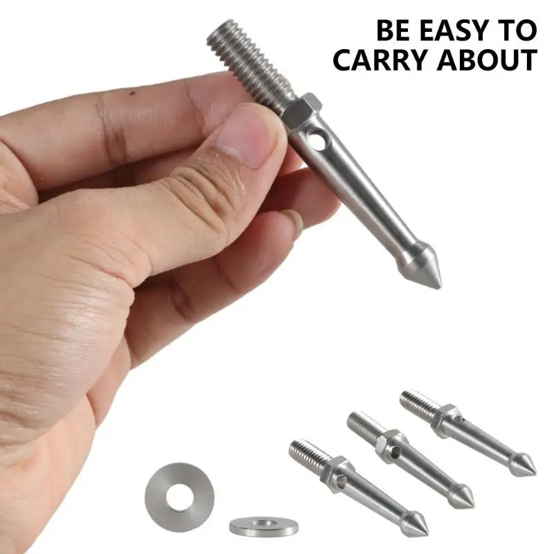 31BA TRUPOD FOOT Spikes ، 3 COUNT 3/8INCH THROW TROHE TRUPOD STELIZERS 80MM TRUPOD FOOT #3