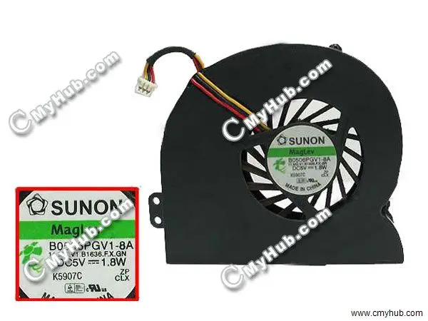 For Acer Aspire 1690 3000 5000 5510 5002 3502 3500 1642 5512 B0506PGV1-8A 36ZL8TMTN03 Cooling Fan