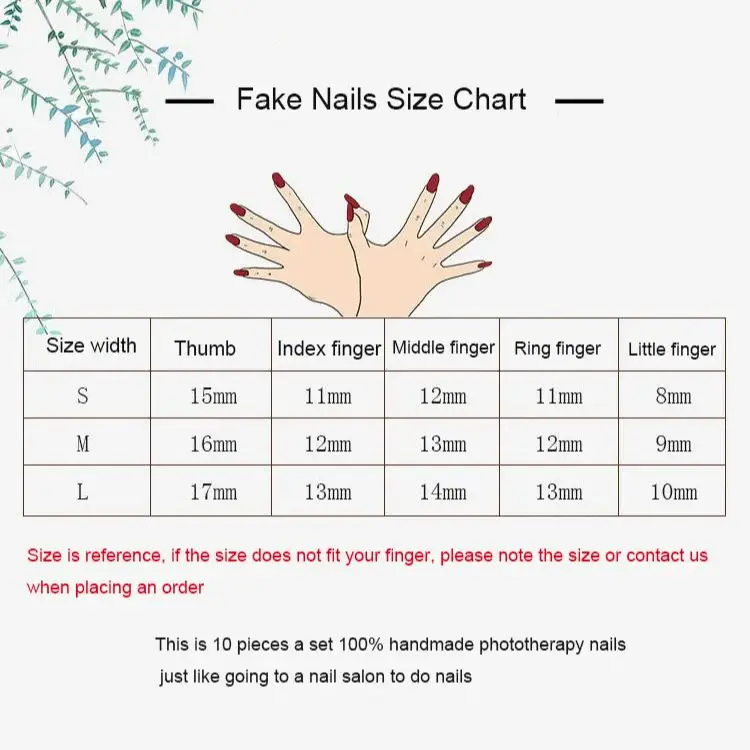 

Customized Handmade Press On Nail And Resend Order Link