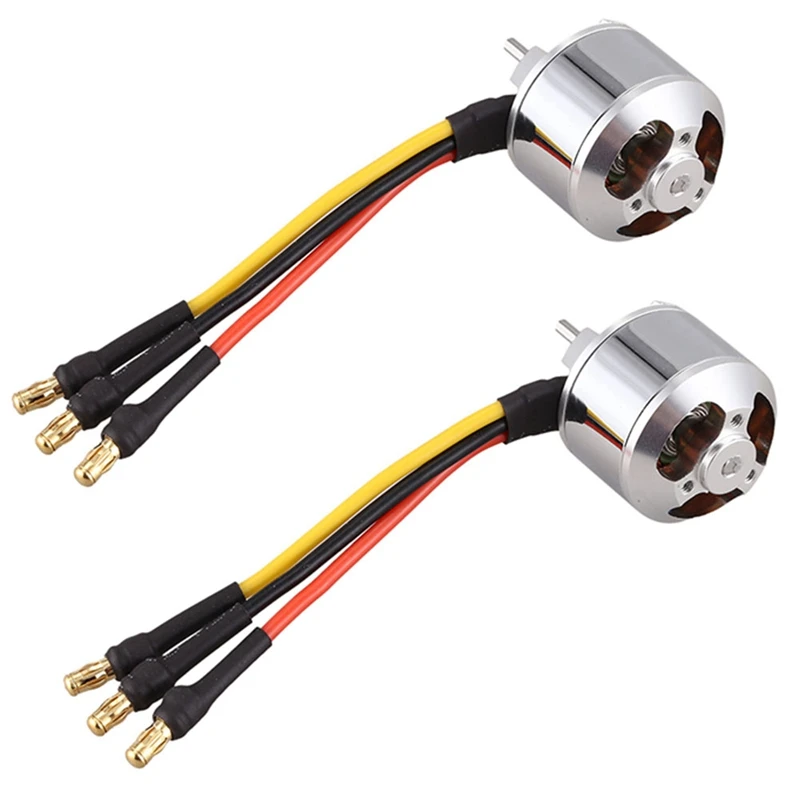 

2X 2627 4200KV RC Brushless BLDC Out Runner Motor For Remote Control Model 300 400 Class Helicopter Boats