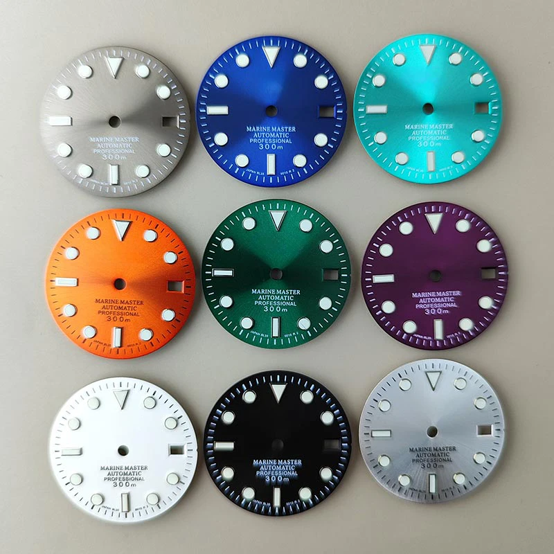 New Water Ghost NH35 S dial 28.5mm green glow-in-the-dark NH36/4R35/4R36 literal watch accessories