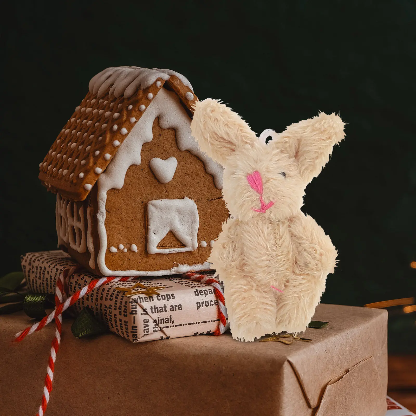 

5Pcs Miniature Soft House Accessories Small Bear Rabbit Figures for Kids Pretend Play DIY Dollhouse Decoration Mini Animal Props