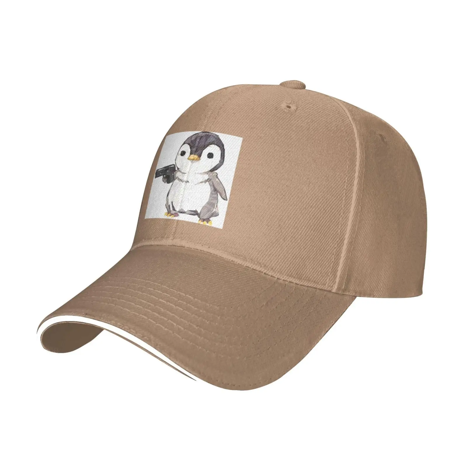 

Cartoon penguin Printed Baseball Cap Sandwich Duck Tongue Hat Spring Summer Unisex Fashion Sports Outdoor Travel Daily