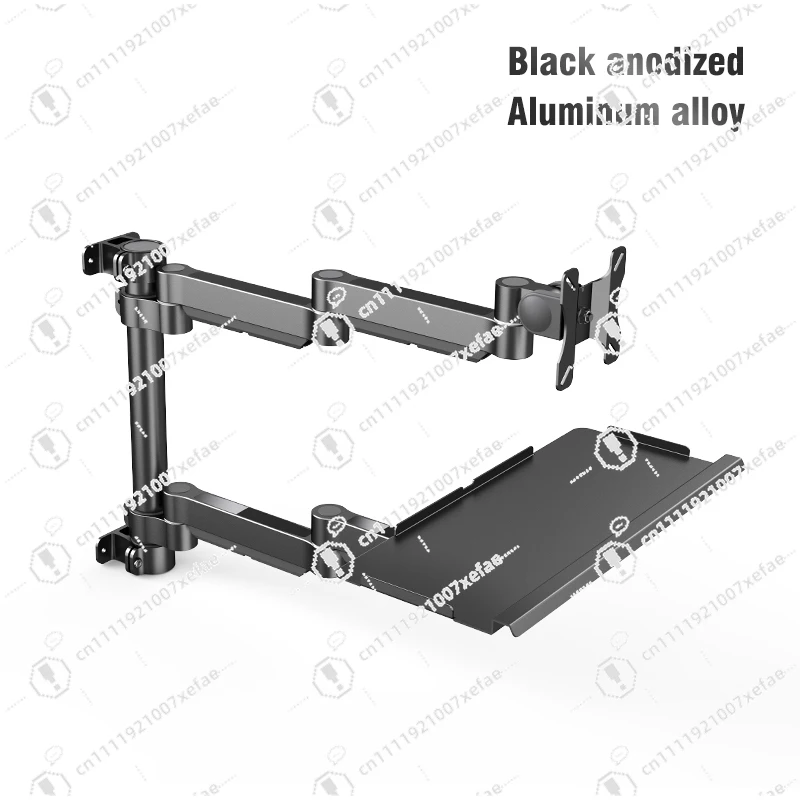 Metal Monitor Stand Adjustable Height Ergonomic Desk Riser for Computer Screen Laptop