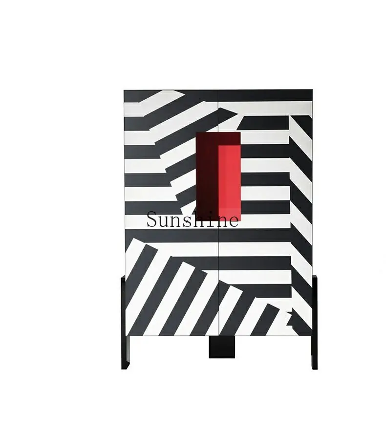 Modern personality fashion dining side cabinet living room against the wall creative TV cabinet