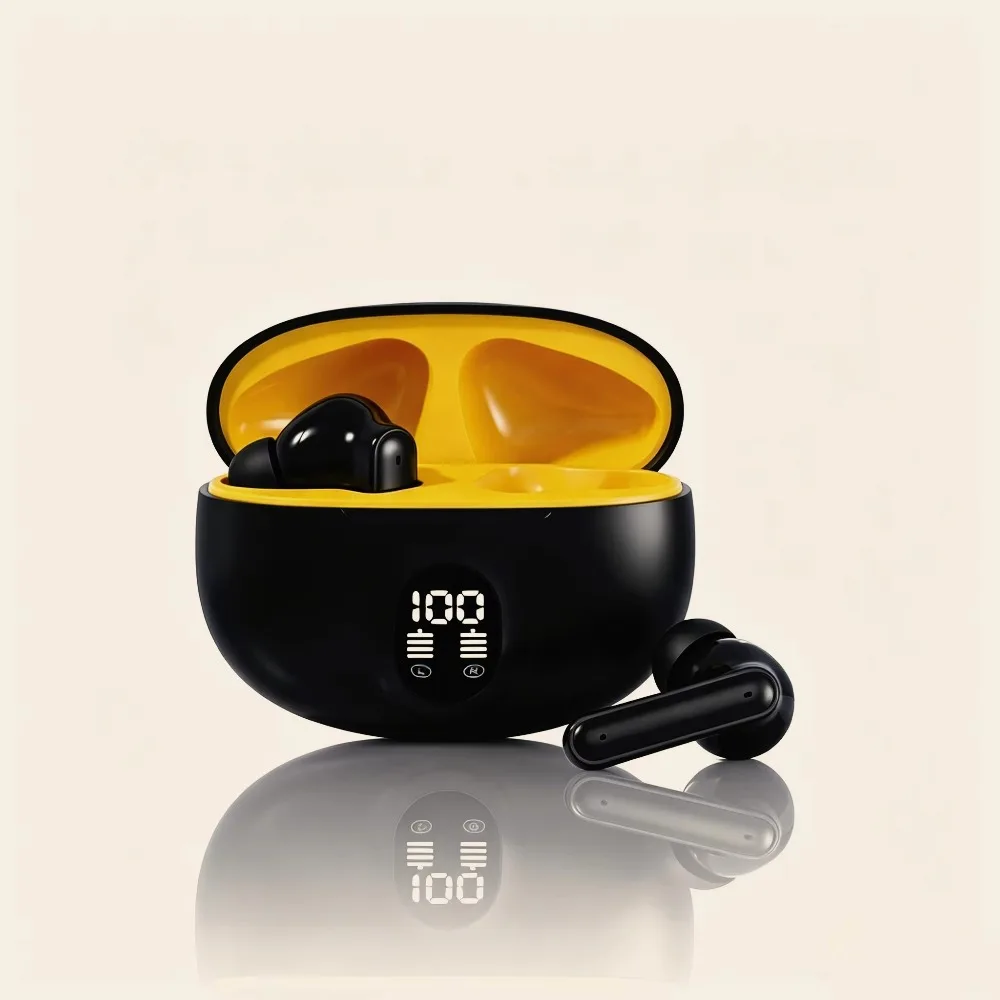 2028 QCY Slim Mini Bluetooth Earphones With Noise Reduction Long-Lasting Battery Built-In For Hands-Free Calls Music Enjoyment