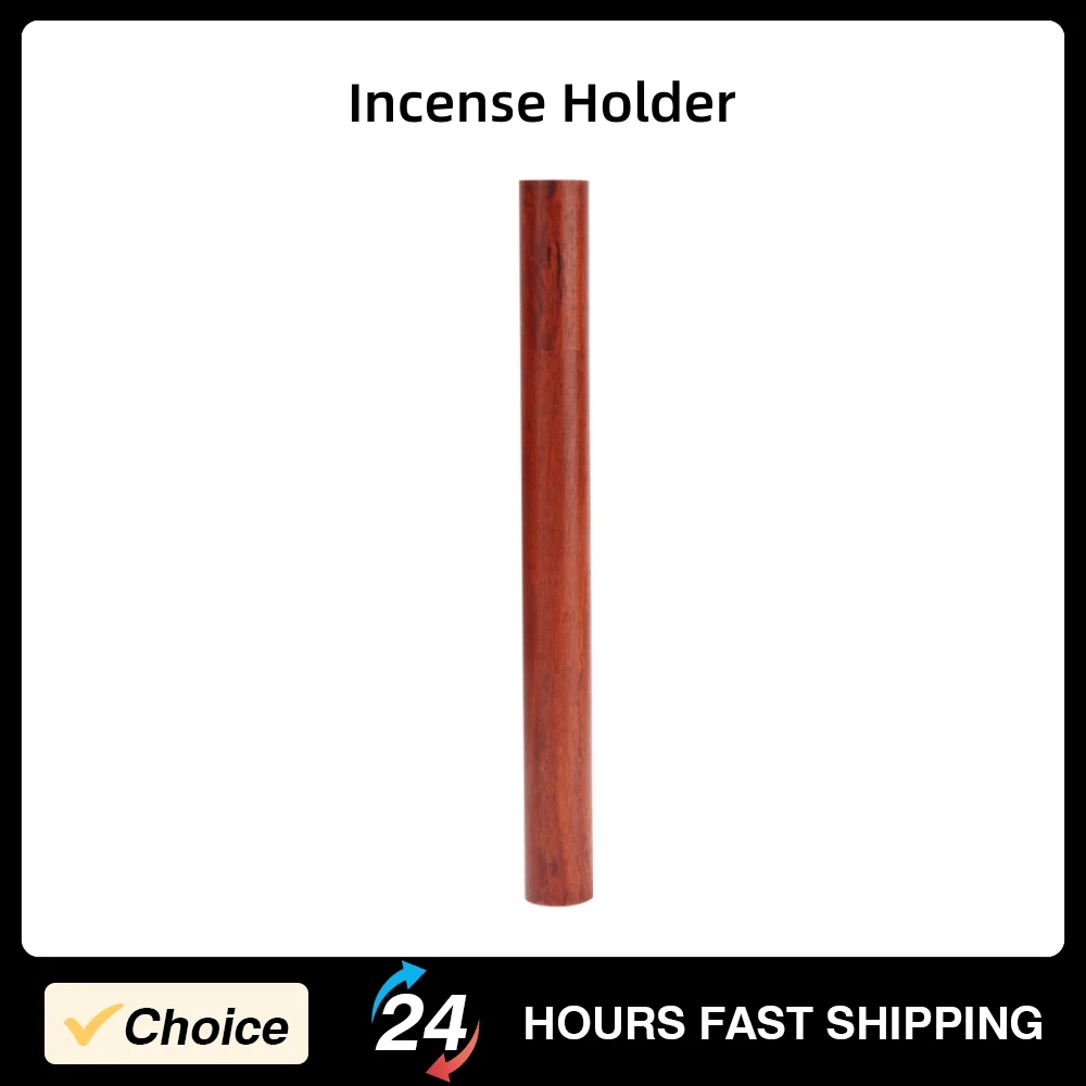 Wood Incense Holder Wooded Incense Tube 20g Natural Rosewood Incense Tube Incense Stick Holder with Wear Corrosion Resistance