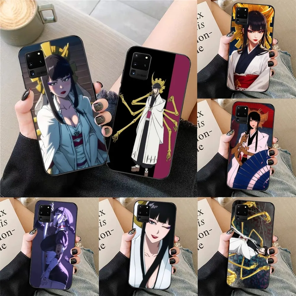 Bleach Senjumaru Mobile Cell Phone Case for Samsung Galaxy S23 S22 S21 S10 S9 S8 Plus Ultra Black Soft Phone Cover Funda