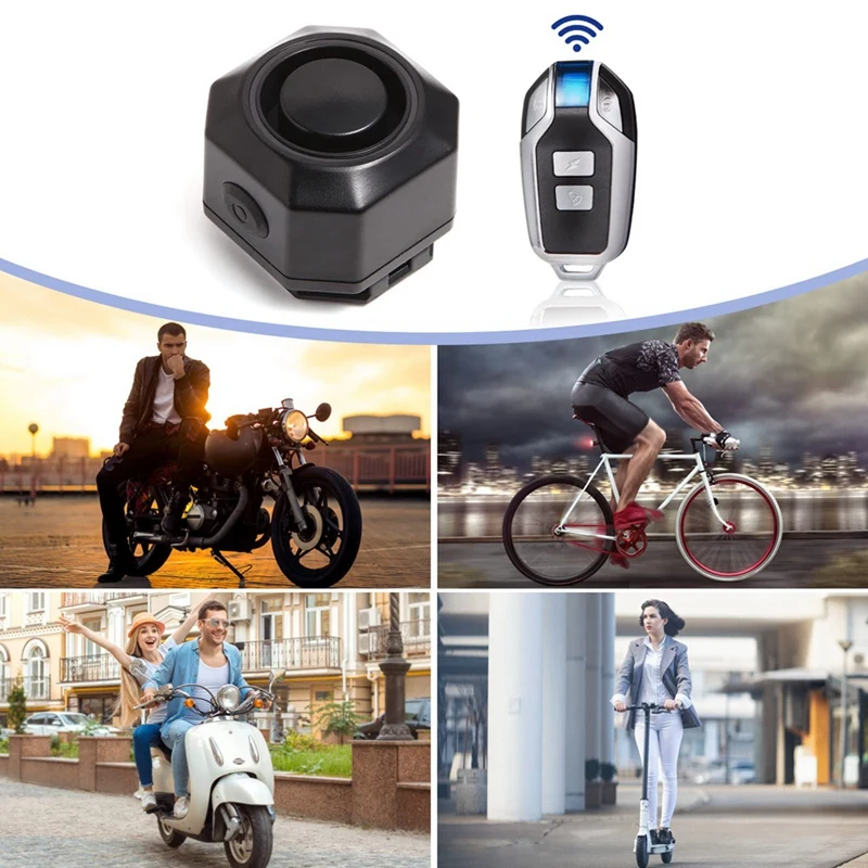 Bike Horn Electric Vehicle Alarm Antitheft Alarm With Motion Sensor Waterproof Rechargeable Antitheft Alarm