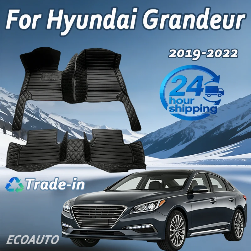 

Car Mats For Hyundai Grandeur Azera IG 2019~2022 Anti-dirt Pad Carpets Leather Floor Mat Rugs Pad Interior Parts Car Accessories
