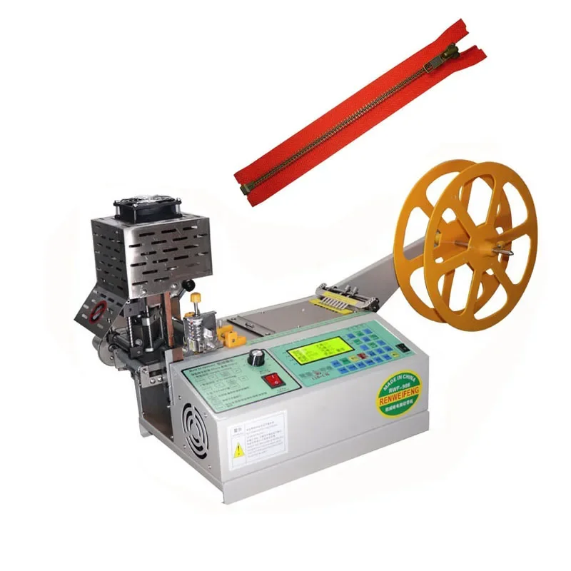 Factory Qlq Nylon Zipper Slider Mounting Machine Zipper Cutting and Slider Mounting Machine Coil Zipper Slider Assembly Machine