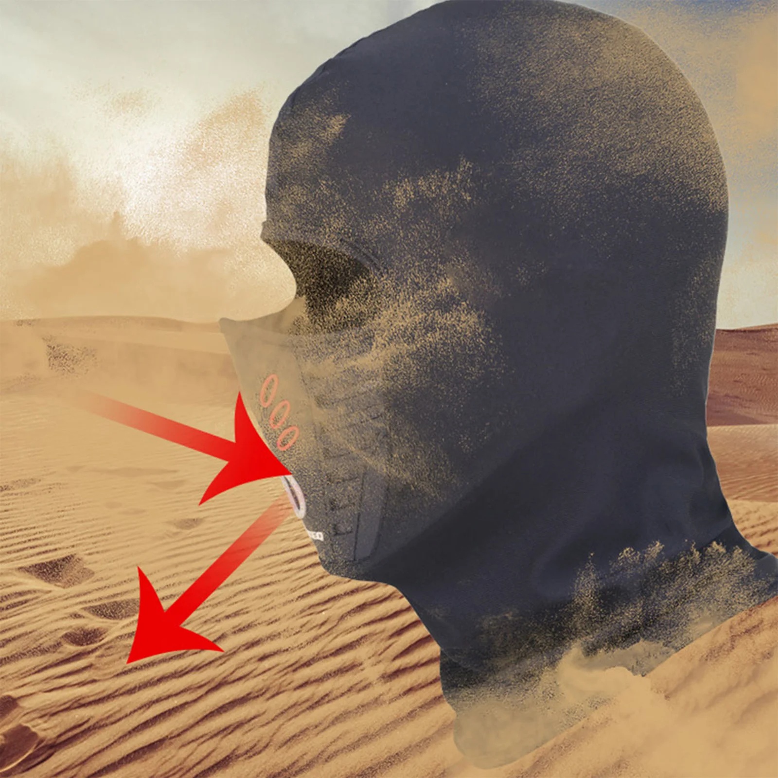 

1Pcs Riding Dust-Proof Face Mask Unisex Breathable Sun Protection Cover for Outdoor Cycling Hiking Fishing Riding Cover