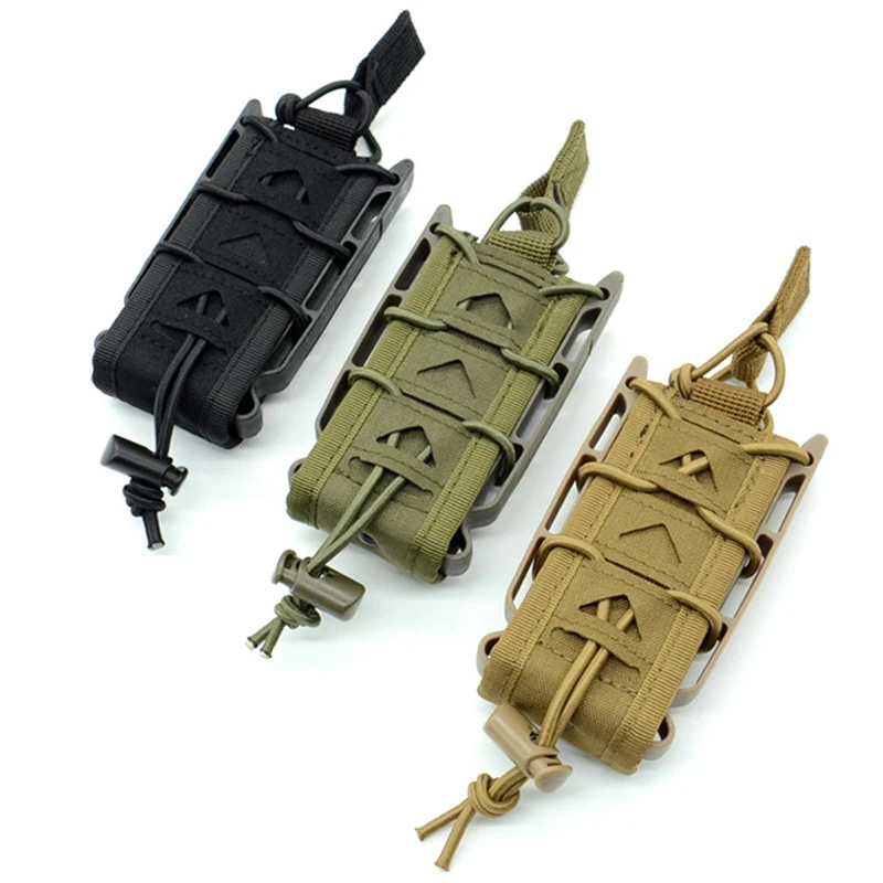 

Tactical Magazine Pouch 9mm Pistol Single Mag Bag Molle Flashlight Pouch Torch Holder Hunting Knife Holster Shooting Airsoft