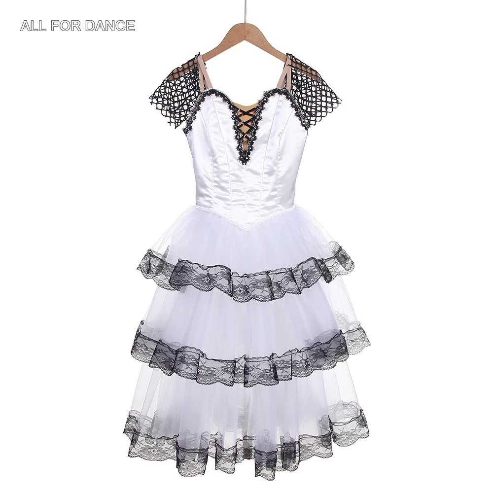 

B24104 Customized Girls and Women White Length Professional Ballet Dance Tutus Romantic Tutu Skirts Ballerina Dress