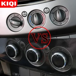 KIQI 3Pcs/set Aluminum Alloy Air Conditioning Knob AC Knob Heat Control Button for Ford Focus 2 MK2 Focus 3 MK3 Mondeo Sedan