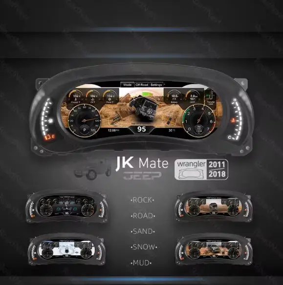 New Android Car Radio Auto Speedometer Instrument Dashboard for Jeep3 JK 2011-2018 2