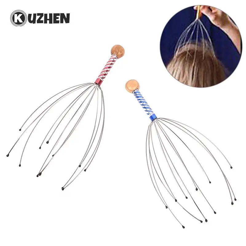 

2Pcs/lot Octopus Head Scalp Neck Equipment Stress Release Relax Massage Body Massager Tens Massage For The Head Scalp Massagers