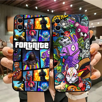 Cartoon B-Battle-R-Royales-F-FortniteS Phone Case Silicone Soft For IPhone 16 15 14 13 12 11 Plus Pro Max Plus