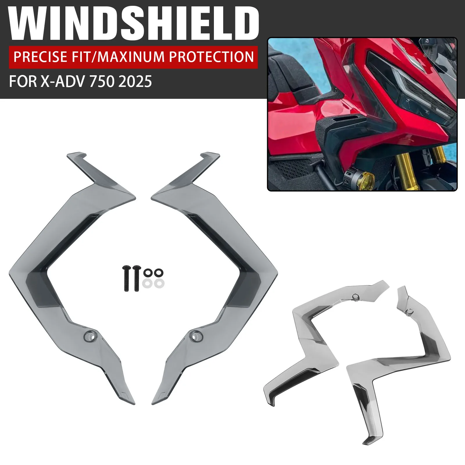 

For HONDA X-ADV750 Side Air Deflectors Side Windshield Leg Fairing Wind Deflector XADV750 XADV 750 2025+ Front Fairing Winglets
