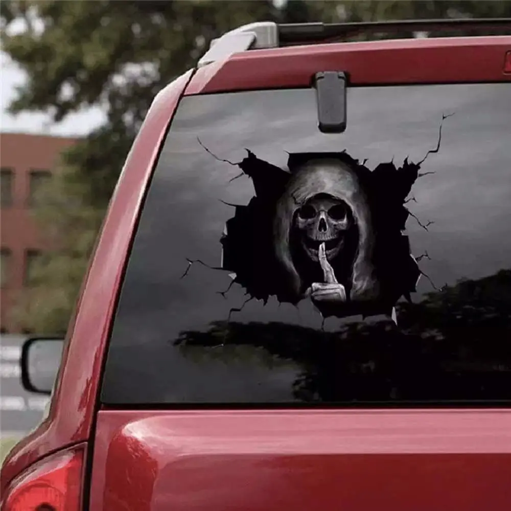 Party Motorcycle Accessories Skull Skeleton Skull Sticker Car Sticker Car Styling Car Decoration Decal Pull Fuel Tank Decal
