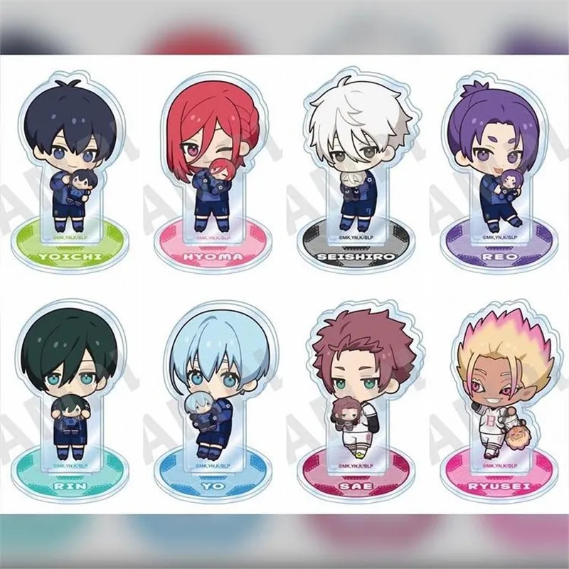 Anime Blue Prison Q-version Acrylic Signboard Ryuusei Itoshi Sae Rin Itoshi Cosplay Acrylic Stand Model Tabletop Decoration Gift