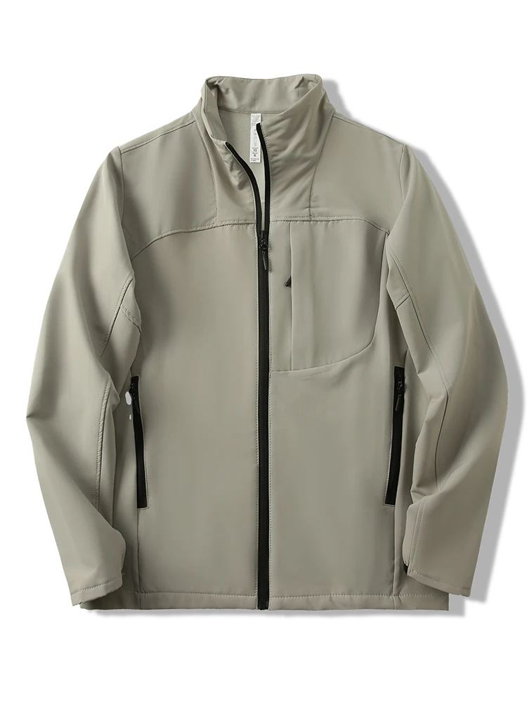 

Мужская осенняя новинка: тонкая флисовая куртка с воротником-стойкой, водоотталкивающая, для гольфа и активного отдыха, повседневная спортивная куртка