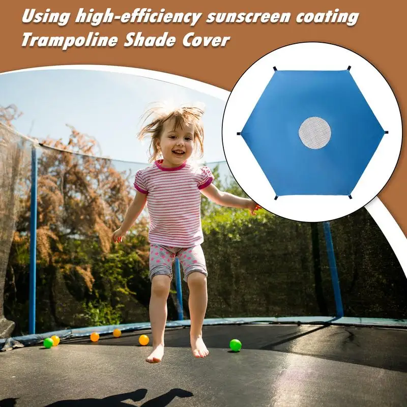 Trampoline Top Cover Thickened Canopy Cover Windproof Trampoline Sun Shade For Garden Patio Backyard Playground