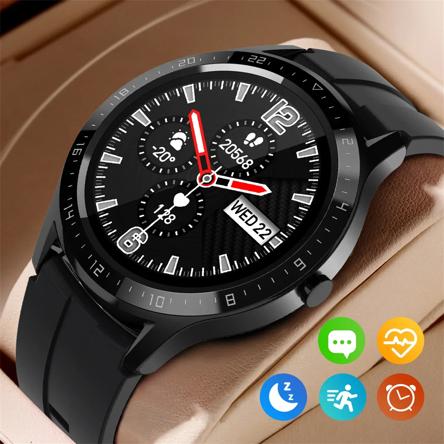 2024 New Fitness Tracker Smartwatch - 1.28'' HD Display. for Men & Women. Sports Style. Health Monitoring. IP67 Waterproof.