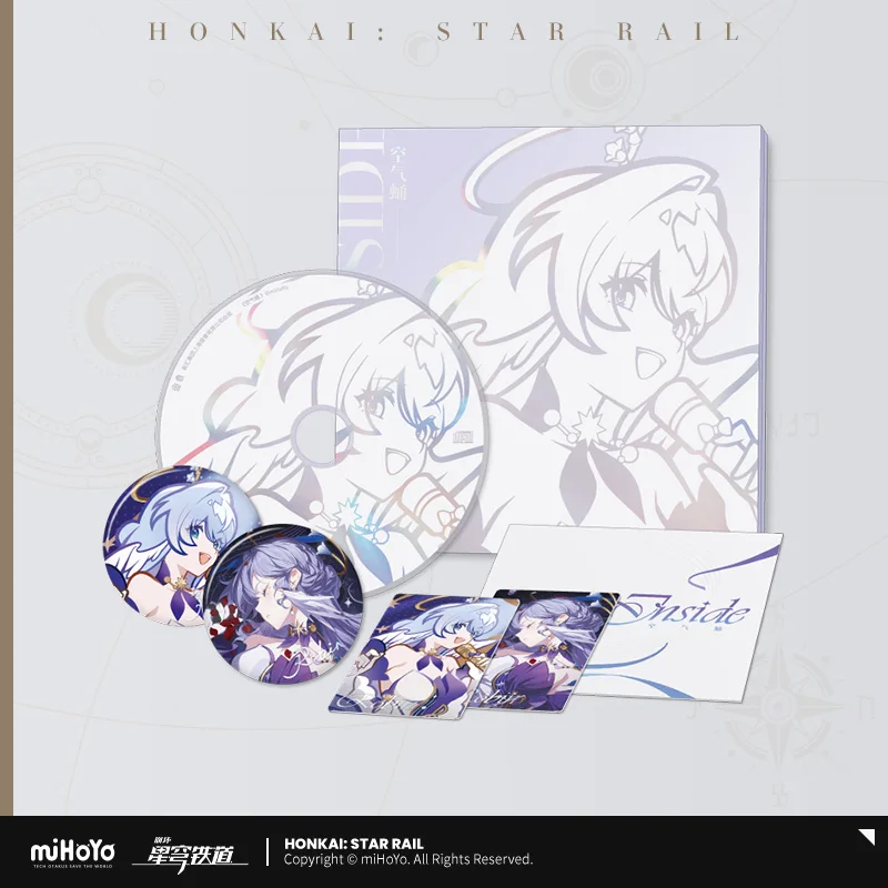 Game Honkai: Star Rail MiHoYo Official Robin CD Album Air Cocoon Inside Physical Disc With Badge Laser Card for Doujin Gifts