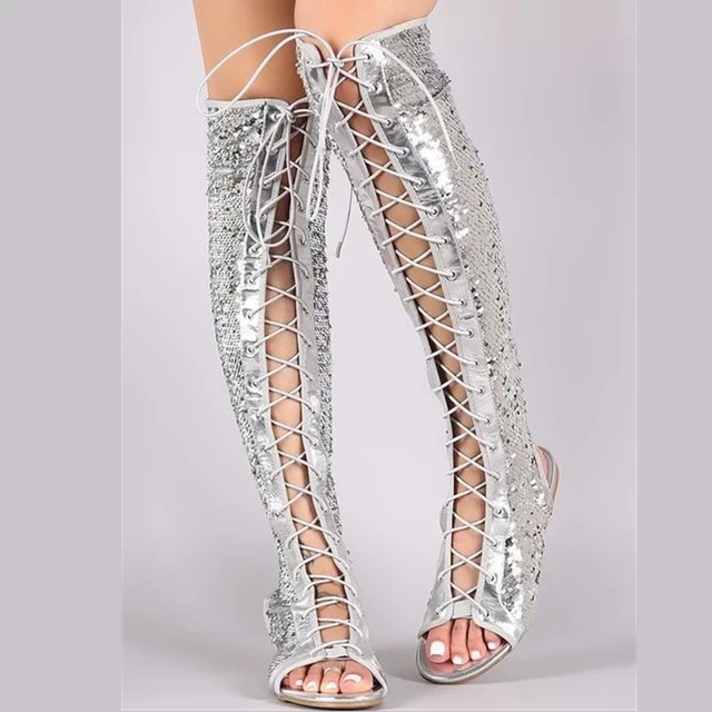 Womens Knee High Gladiator Sandals Plus Size Gladiator Sandals Women Size 11 Women s Sandals Aliexpress