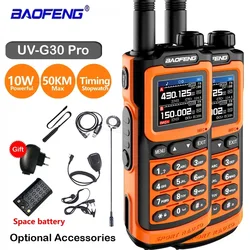 2024 Baofeng UV-G30 Pro Long Range Walkie Talkie Portable 1000 Channel FM Radios UHF VHF Two Way Radio UV20 for Outdoor Climbing