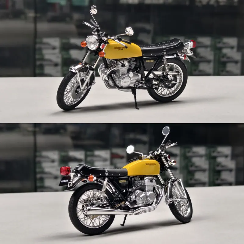 Nuovo disponibile Aoshima Action Figure Honda Cb400 Modello di moto in resina di simulazione a quattro finiti Regalo di giocattoli personalizzati