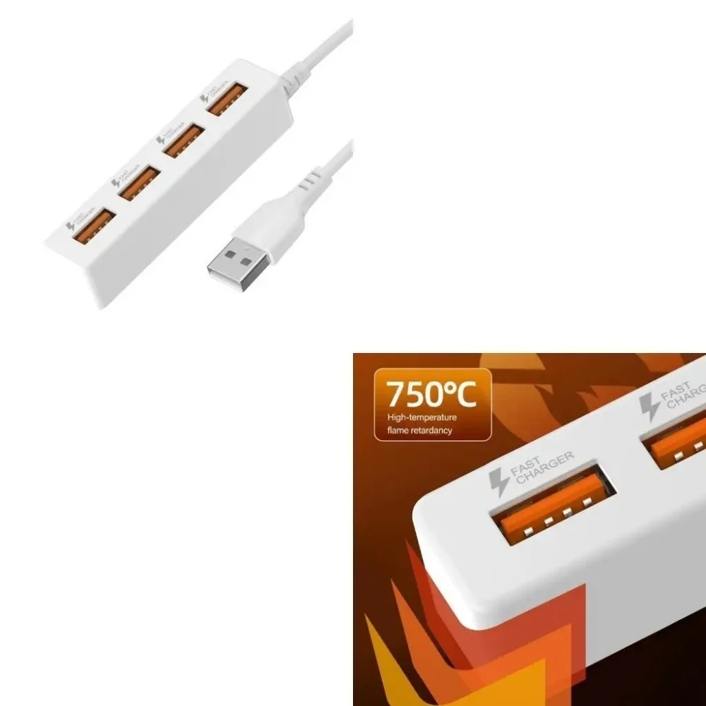 High Speed 4 Port USB HUB Adapter Expander Multi Port USB HUB Splitter Multiple Extender USB Socket For PC Computer Accessories
