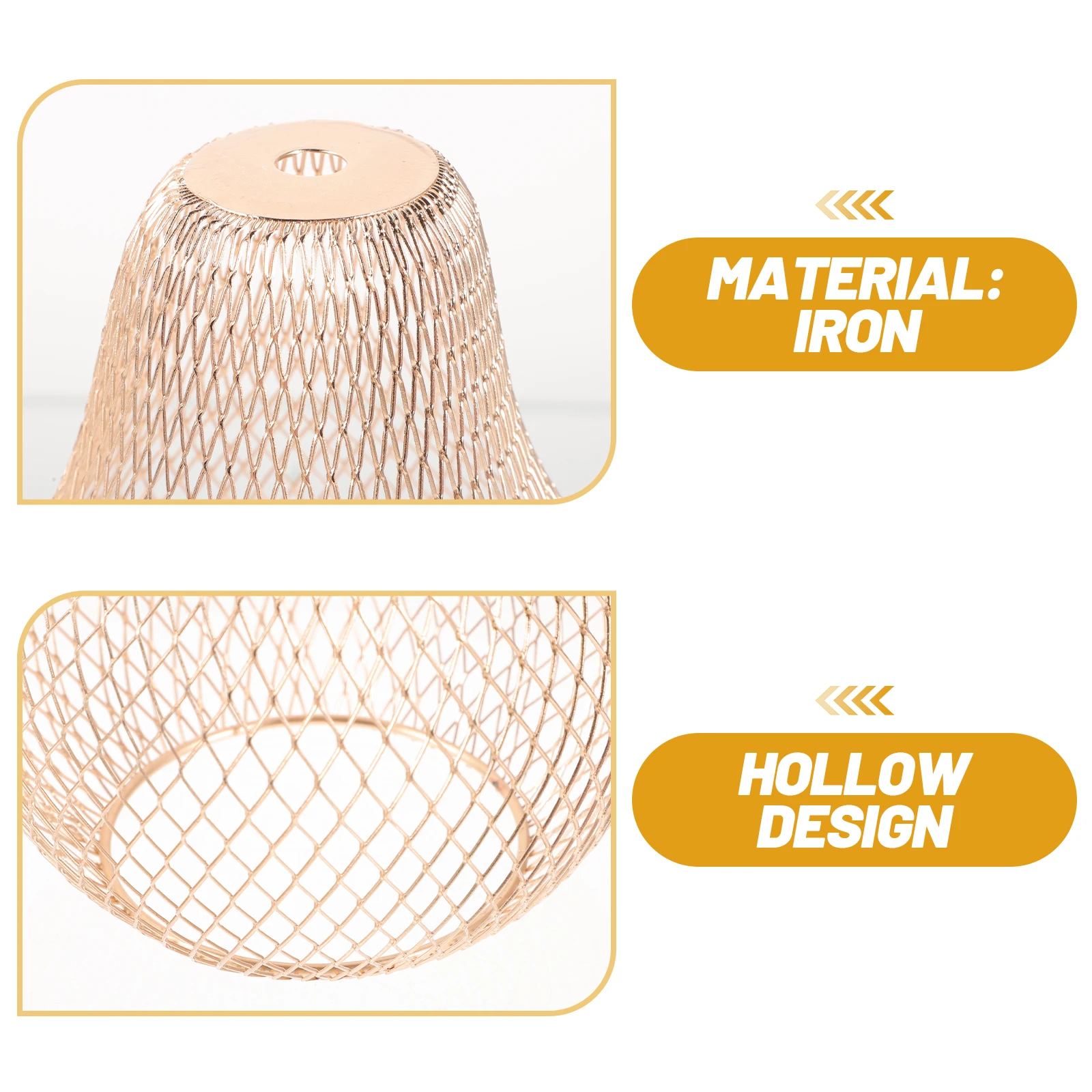 

Golden Iron Shade Small Size Decorative Metal Light Shades Modern Pendant Ch Lamp Shades Ch Accessories