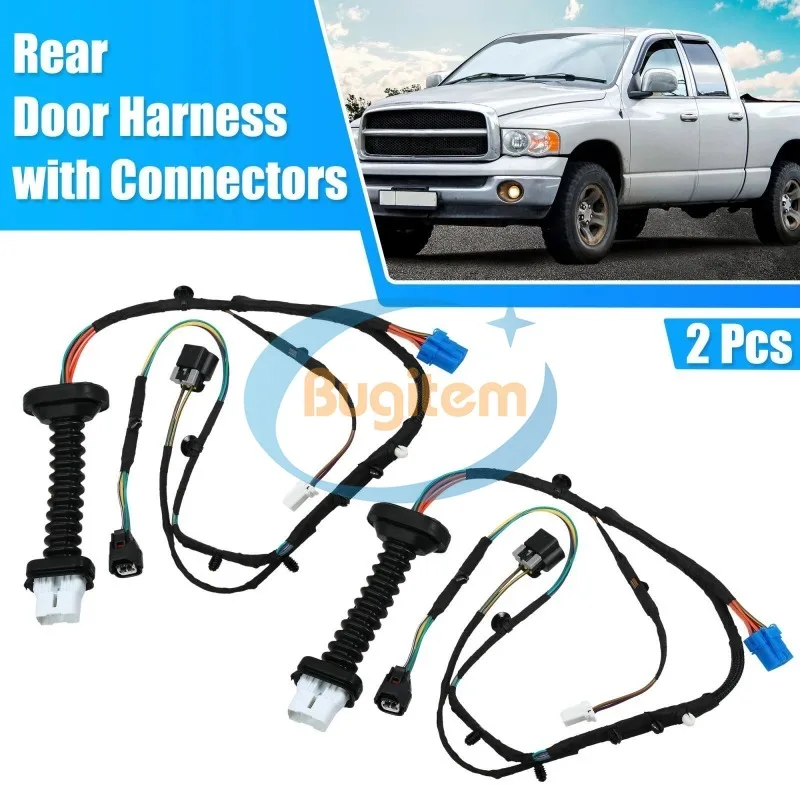 

Комплект (1 пара) жгутов проводки задних дверей с разъемами для Dodge Ram 1500 2500 2004-2010 гг., замена номеров 56051694AA, 56051931AA, 56051931AB, 645-506