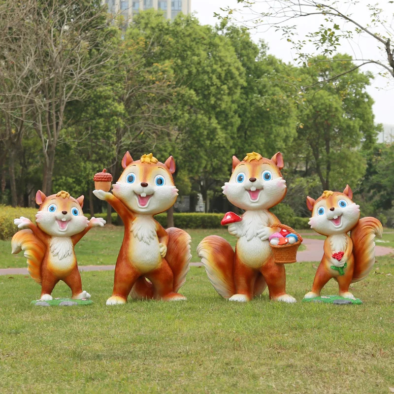 Yard Waterproof Garden Statues Tall Outdoor Creative Designer Landscaping Animal Sculptures Display Jardim Outdoor Decorations