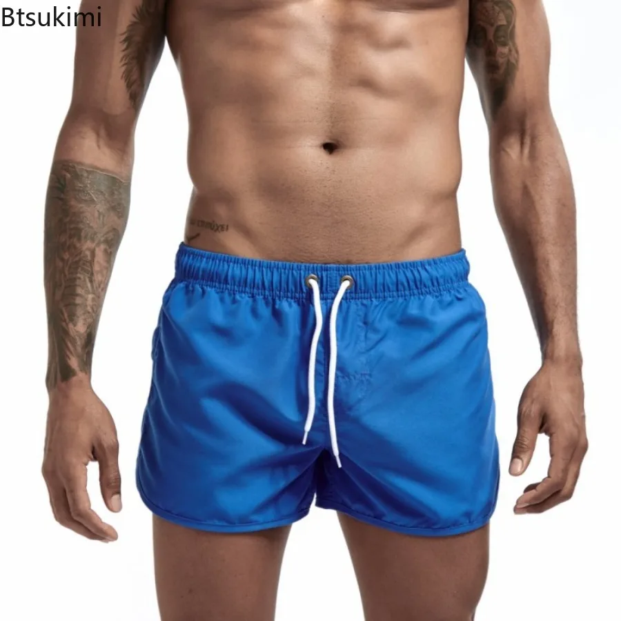 2026 New Men's Beach Shorts Summer Colorful Swim Shorts Loose Casual Quick Drying Man Sport Swimming Surf Board Sexy Shorts Male