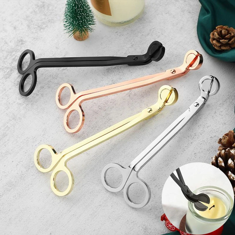 High Quality Candle Wick Scissors Clip Stainless Steel Scented Candle Tools DIY Candle Making Kit Party Gifts Wedding Souvenirs